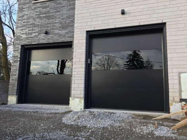 black magic • flush panel insulated garage doors