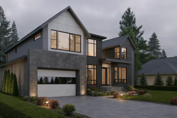 white wonder • flush panel insulated garage doors