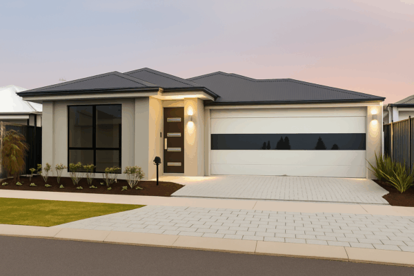 white wonder • flush panel insulated garage doors