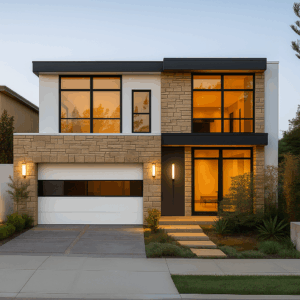 white wonder • flush panel insulated garage doors