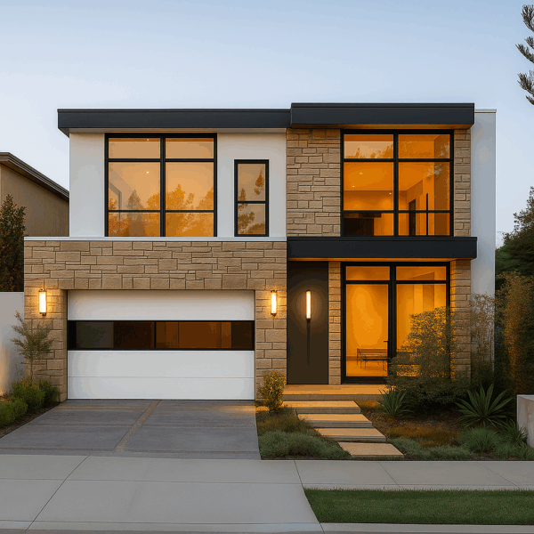 white wonder • flush panel insulated garage doors